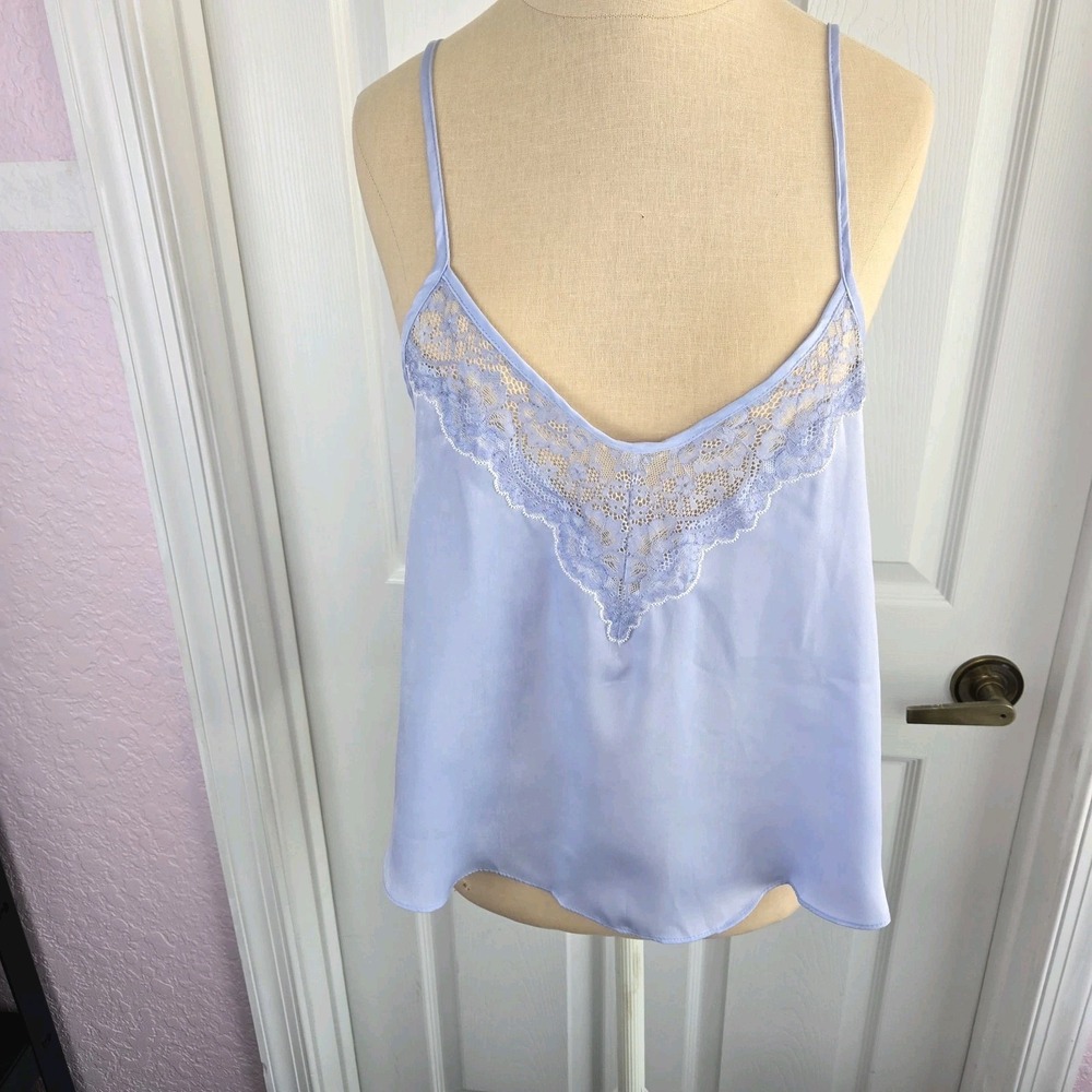 In Bloom By Jonquil Purple Camisole Top Womens Size M Lace Trim Lingerie